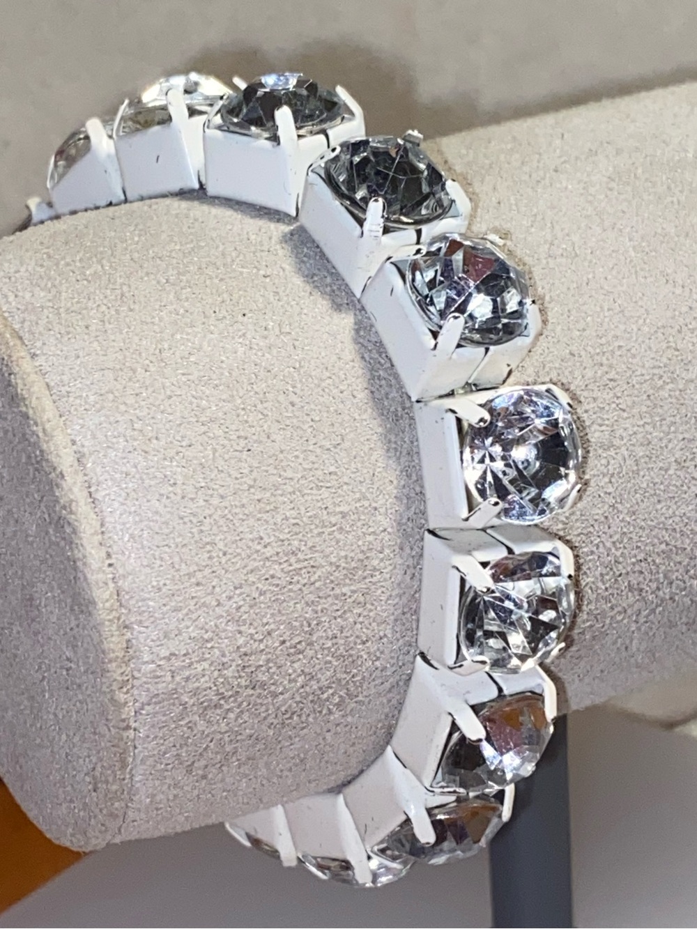 Crystal Stretch Bracelet - Clear Stones